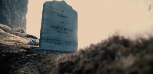 Where is the James Bond Tombstone Located?