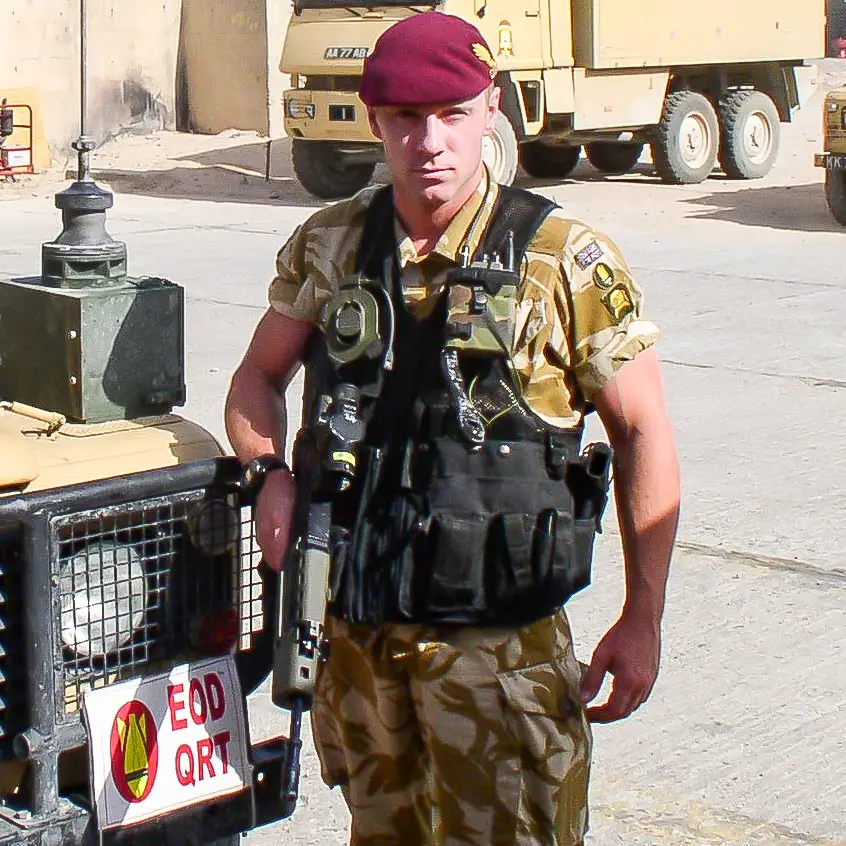 Andy Torbet served as a paratrooper, diver and bomb disposal officer (Picture: Andy Torbet).