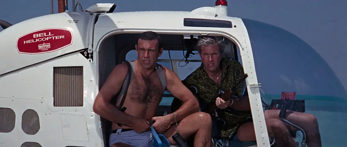 Sean Connery and Rik Van Nutter in "Thunderball" (1965)
