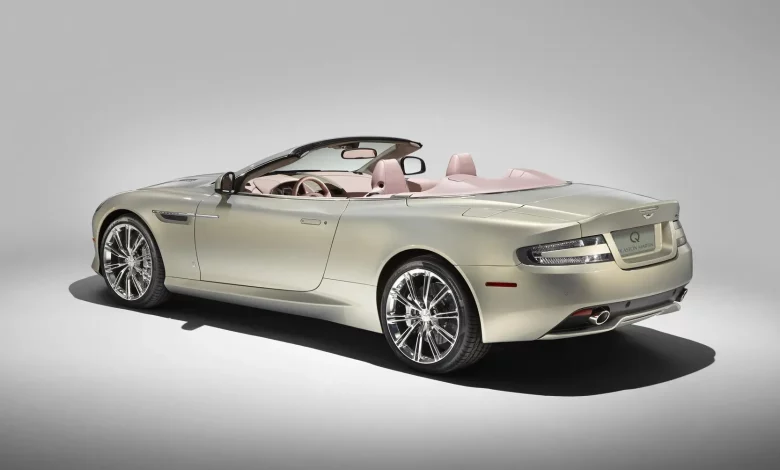 Unveiling the Aston DB9 with a Striking Pink Interior!
