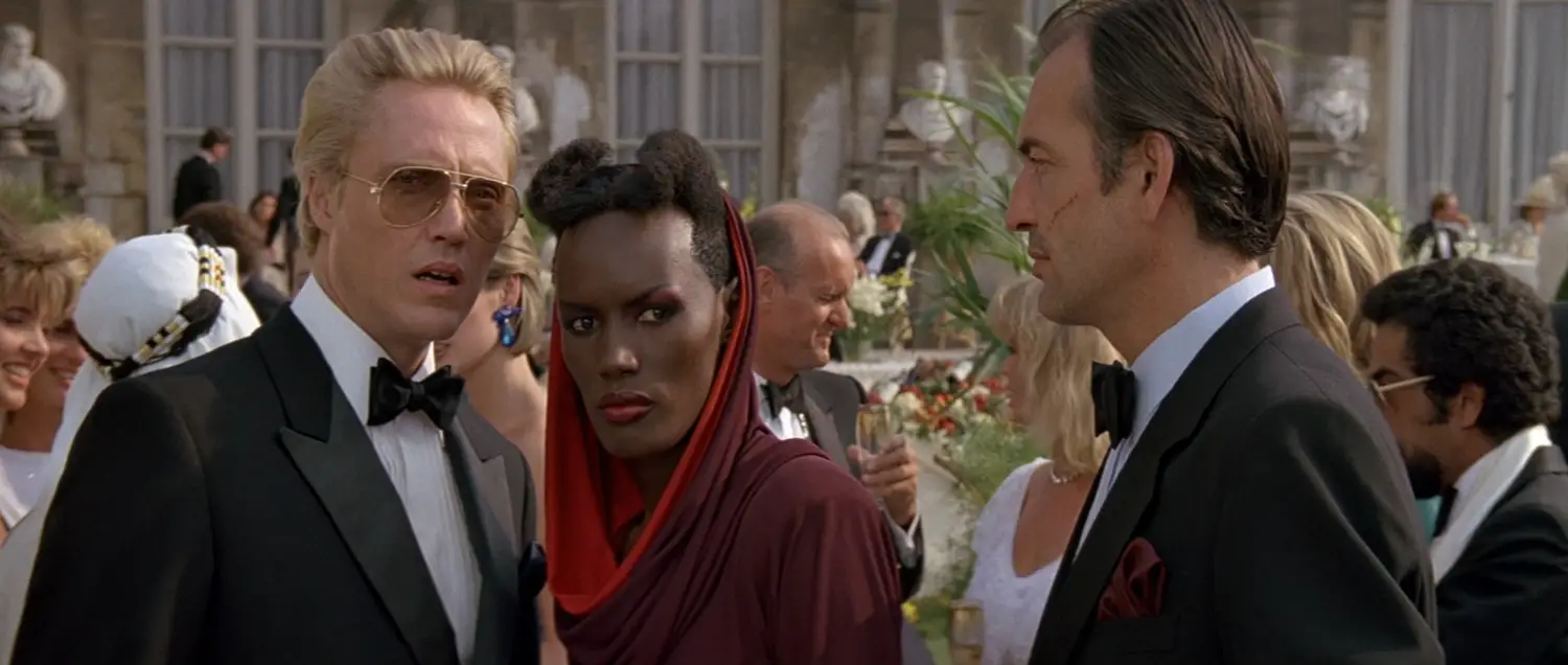 Max Zorin and May Day in "A View To a Kill"